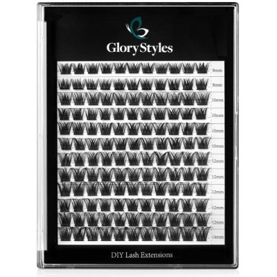 GloryStyles Segmentové řasy DY013 multipack krátké (8 - 14 mm) – Sleviste.cz
