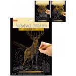 SMT Creatoys Škrabací obrázek stříbrný A4 23x32cm 3 druhy – Zboží Mobilmania