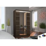 ADRK Furniture Genua 120 Choco se zrcadlem – Zbozi.Blesk.cz