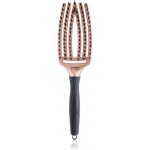 Olivia Garden Fingerbrush Combo Trinity Rose Gold zakřivený plochý kartáč na vlasy – Zboží Mobilmania