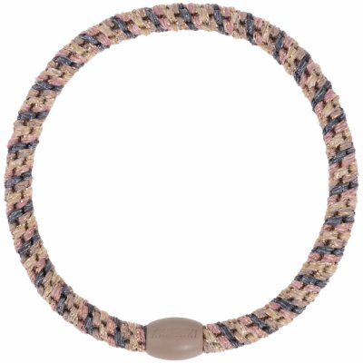 KKNEKKI Gumička do vlasů Kknekki Slim Steel grey / Taupe, měděná barva – Zboží Dáma