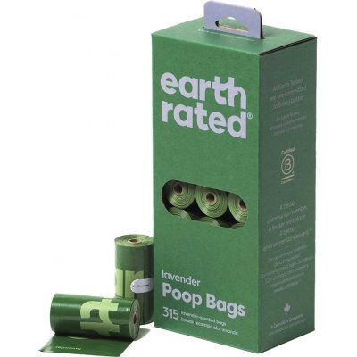Earth Rated Sáčky na psí exkrementy s vůní levandule 21 rolí x 15 sáčků – HobbyKompas.cz
