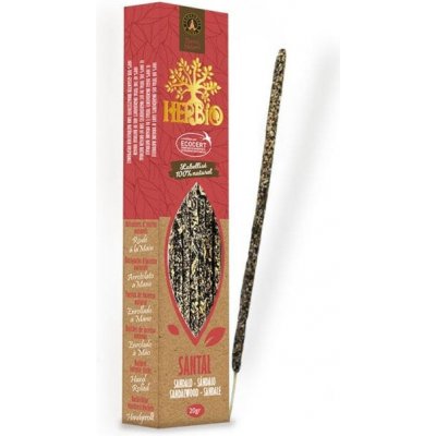 Ecocert Herbio vonné tyčinky Smudge Incense Santalové dřevo 20 g – Hledejceny.cz
