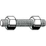 Svorník se 2 šestihrannými maticemi ASME B16.5/B18.2.2 Nerezocel ASTM A193 - ASTM A194 Pravý Gr.B8M Cl.2 - Gr.8M 5/8X210 (8.1/4) – Hledejceny.cz