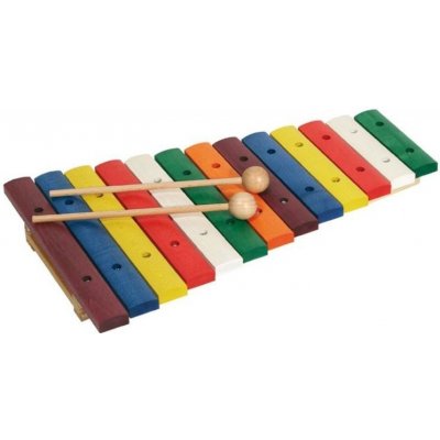 Audioworks GOLDON xylofon 13 barevných kamenů – Zboží Mobilmania