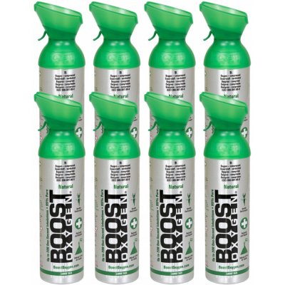 Boost Oxygen doplňkový kyslík v plechovce Přírodní Velký 8x9L – Hledejceny.cz