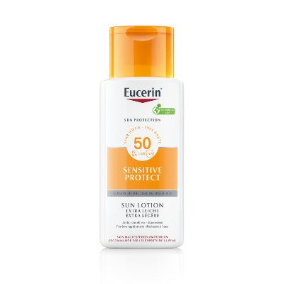 Eucerin Sun mléko na opalování Sensitive SPF50+ 150 ml – Zboží Mobilmania