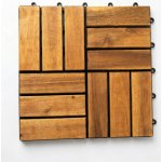 Ice Wood Akáciové dřevěné dlaždice 30 × 30 cm 11 ks, teak – Hledejceny.cz