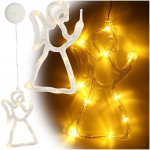 KIK LED závěsná světla Vánoční dekorace anděl 49cm 10 LED diod – Hledejceny.cz