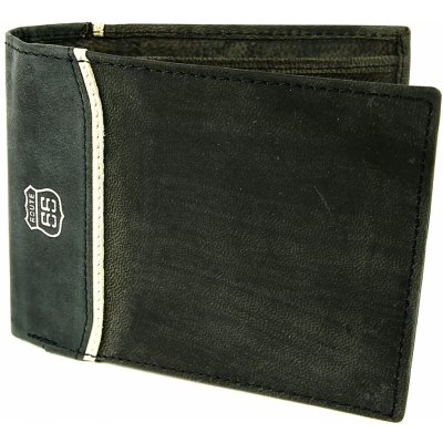 ROUTE 66 Pánska kožená peňaženka šedo-čierna – Zboží Mobilmania