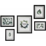 Atmosphera Dřevěné fotorámečky na zeď, 5 kusů 157177 černá – Hledejceny.cz