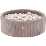 Misioo Suchý bazén 90 x 30 cm béžový + 200 míčků – Zboží Dáma