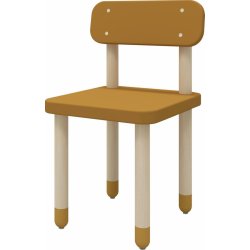 Flexa Dots dětská židle hořčicová