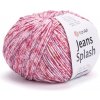 Příze YarnArt Jeans Splash 941 - růžová, bílá
