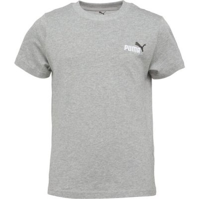 Puma ESSENTIALS 2 COLOR SMALL NO 1 LOGO TEE B Chlapecké triko šedá – Zboží Dáma