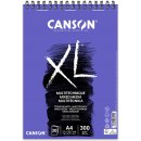 Canson XL Mix Media v kroužkové vazbě A4 300g 30 archů