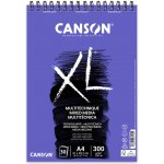 Canson XL Mix Media v kroužkové vazbě A4 300g 30 archů – Zbozi.Blesk.cz