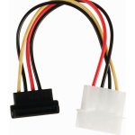 NEDIS Interní napájecí kabel | Molex Zástrčka - SATA 7-pin Zásuvka – Úhlová 90 | 0,15 m | Různé – Sleviste.cz