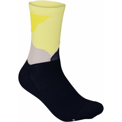 POC Essential Print Sock Color Splashes Multi Sulfur Yellow