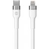 usb kabel Forever GSM115425 Flexible USB-C/Lightning, 20W, 1m, bílý