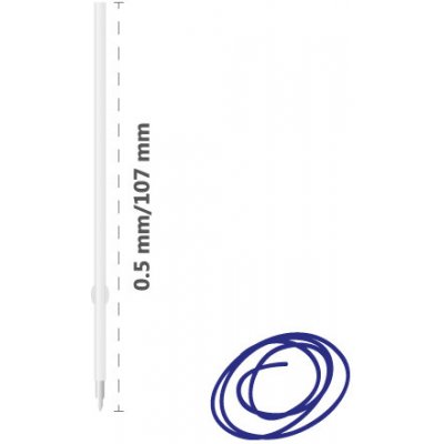 Náplň kuličková SOLIDLY mikrohrot 0.5 mm modrá 443185 – Zboží Mobilmania