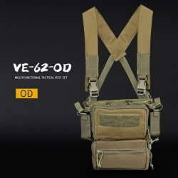 Wosport Taktický Chest rig D3TMVS Tmavě zelený