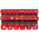 PROSPERPLAST Závěsný panel s 28 boxy na nářadí ORDERLINE 800 x 165 x 400 mm – Zboží Mobilmania