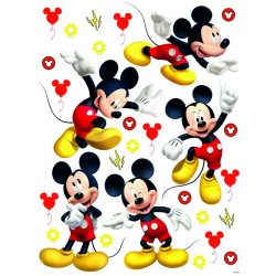 AG Design DK 2311 Samolepící dekorace Mickey Mouse 65x85 cm