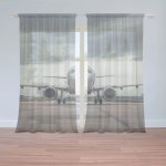 Sablio Záclony Letadlo na ranveji: 2ks 150x250cm – Hledejceny.cz