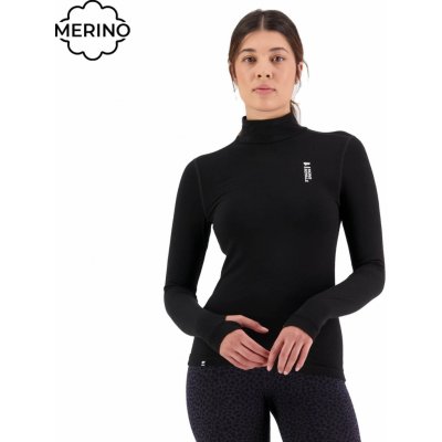 Mons Royale Cascade Flex Mock Neck black