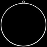 Kovový kruh na lapač snů k dekorování Ø50 cm bílý – Zboží Dáma