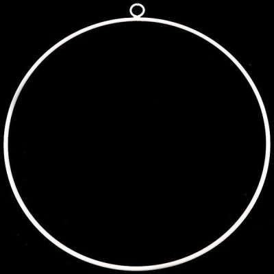 Kovový kruh na lapač snů k dekorování Ø50 cm bílý – Zboží Dáma