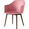 Jídelní židle &Tradition Rely HW76 s područkami walntut / soft pink