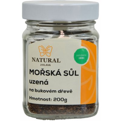 Mořská sůl uzená na bukovém dřevě Natural 200 g – Zboží Dáma