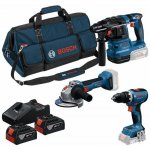 Bosch GSB + GWS + GBH + 3× GBA 5.0 Ah + GAL 12V/18V-80 0615A500AH – Sleviste.cz