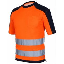 Issa tričko reflexní 08186 oranžová/modrá