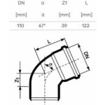 Osma HTB koleno DN110 - 67° – Sleviste.cz