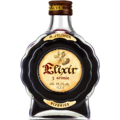 Rudolf Jelínek Elixír z Aronie 14,7% 0,2 l (holá láhev) – Zboží Mobilmania