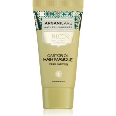 Arganicare Ricin Hair Growth posilujicí maska pro vlasy s tendencí vypadávat 50 ml