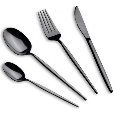 BERLINGERHAUS Sada příborů nerez 24 ks leštěná černá BH-3069 – Zboží Mobilmania