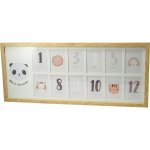 Dětský fotorámeček Panda, 60 x 25 x 1,8 cm, MDF, 12x 6 x 9 cm – Hledejceny.cz