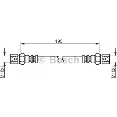 BOSCH Brzdová hadice 1 987 476 030 – Hledejceny.cz
