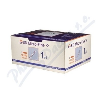 BD MF inz.stř.1ml U-100 int.jehl. 29Gx12.7 mm 100 ks – Zboží Dáma