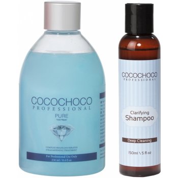 Cocochoco Pure Brazilský keratin 250 ml + čistící šampon 150 ml dárková sada