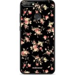 Pouzdro Mobiwear Glossy Huawei Y6 Prime 2018 - G039G - Květy na černé – Zboží Mobilmania