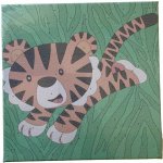Norimpex Malování podle čísel na plátno 20 x 20 cm - Tygřík – Zboží Mobilmania