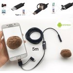 Inspekční kamera endoskop USB Windows, Android, Micro USB – Zboží Mobilmania