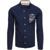 Pánská Košile Dstreet pánská košile modrá DX2290