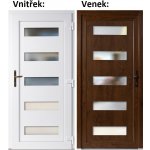 Soft Vchodové dveře 6300 Zlatý dub / Bílá pravé 98 x 198 cm – Hledejceny.cz