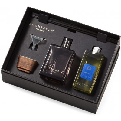 Locherber Milano GIFT BOX 500 ml VENETIAE: aroma difuzér 500 ml náplň 500 ml tyčinky trychtýřek a víčko z ořechového dřeva – Hledejceny.cz